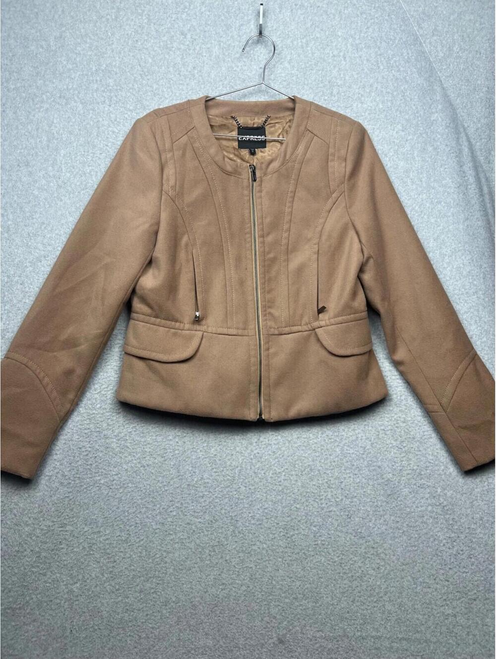 Y2K 90S Express Moto Jacket Womens L Minimalist Simple Natural Casual